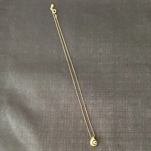 Givenchy Gold Necklace w/ "G" Pendant - Picture 2 of 8